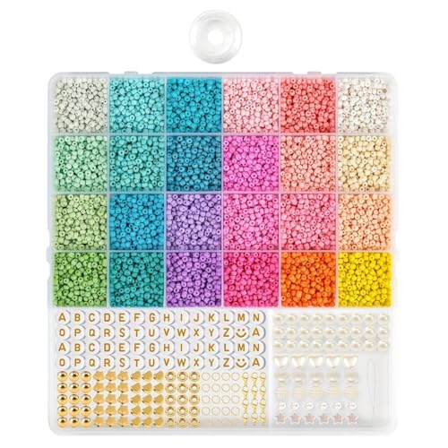 Beads for Beading Friendship Bracelet Making Ornament DIYs Keychain Craft