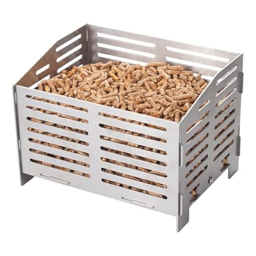 Valiant - Cesta para Quemador de pellets para Estufas de leña y chimeneas | Construcción de Acero Inoxidable Grueso | Diseño ventilado para una combustión Uniforme | Capacidad de 3 kg | Tiempo de
