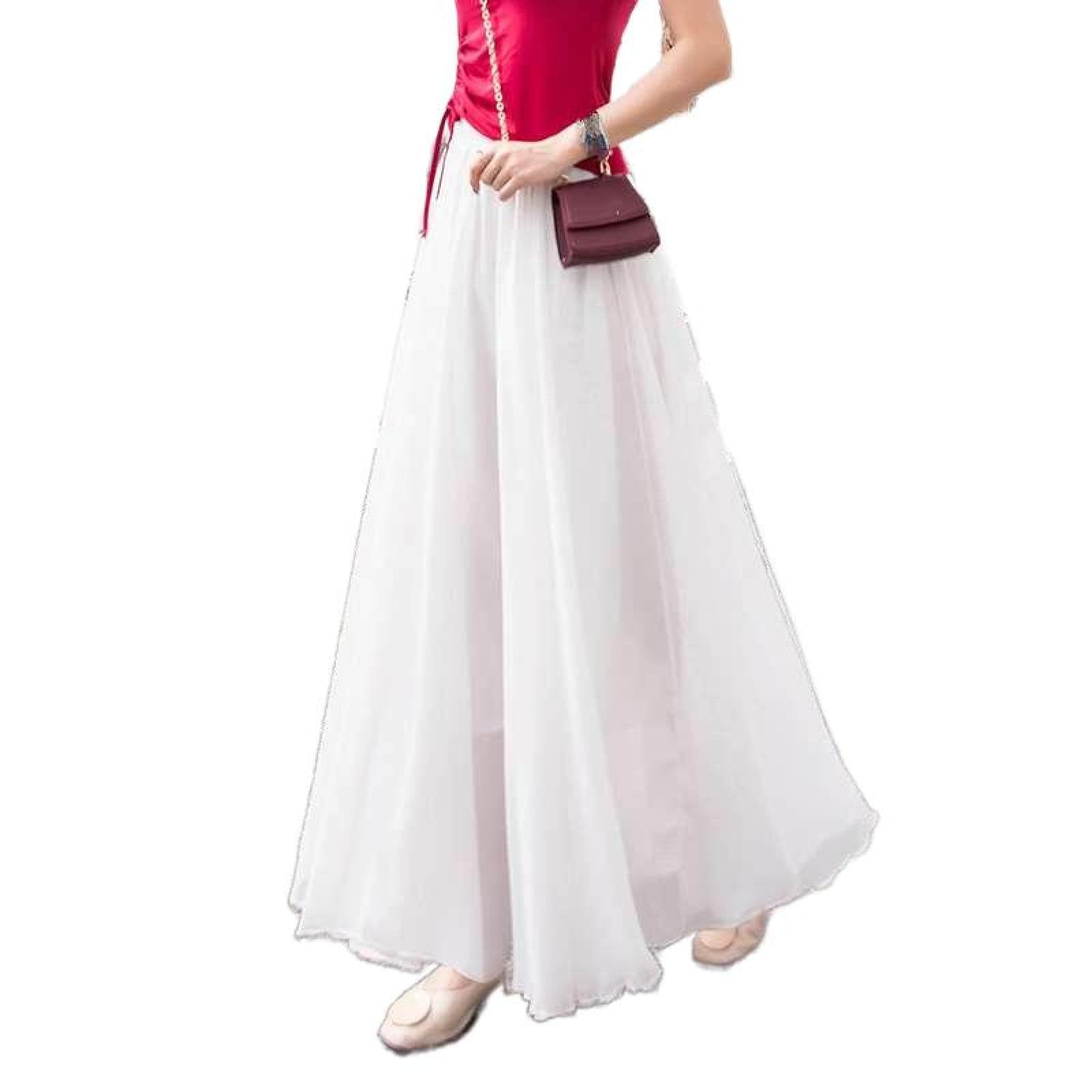Damen-Tanzrock Mit Hoher Taille – Modischer Und Vielseitiger Schlankheitsrock, Square-Dance-Swing-Rock, Einfarbiger Rock, Modischer, Hautfreundlicher, Weicher A-Linien-Rock, Weinrot, L