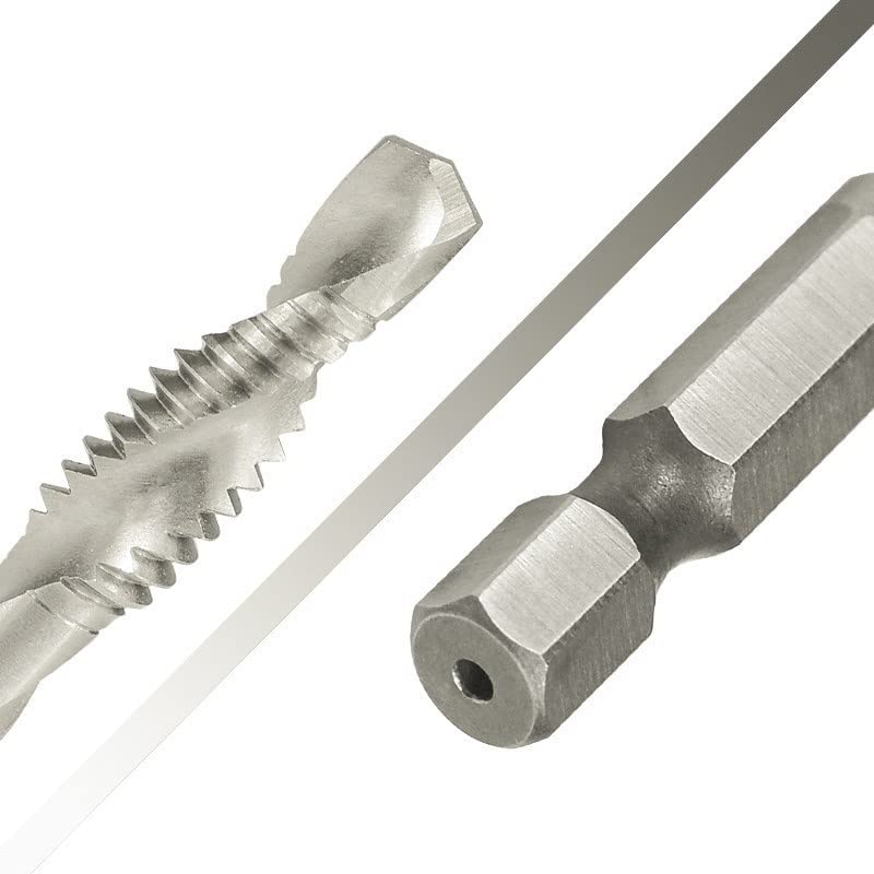 1/4 Hex Shank Composite Tap 6-32 8-32 10-24 10-32 12-24 1/4-20 Machine Plug Spiral Point Thread Drill Tools 1Pcs(10I24 NC)