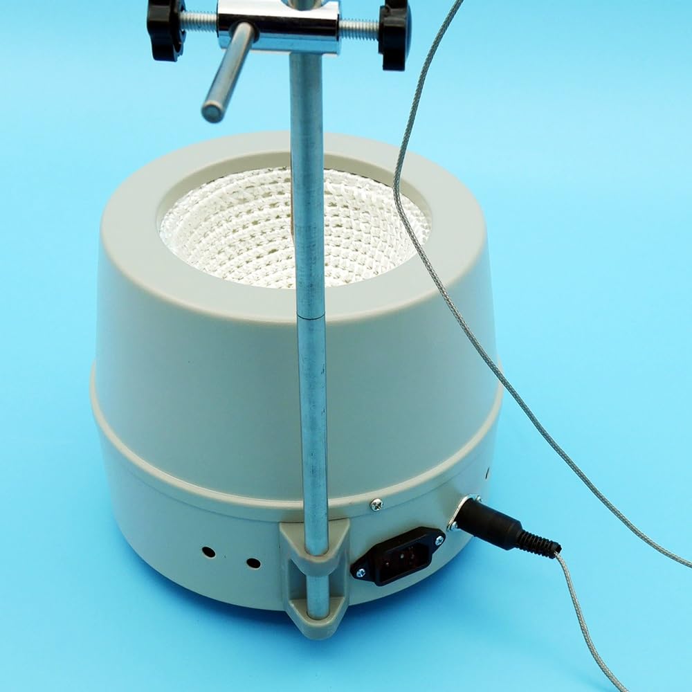 Manta calefactora con agitación magnética de 250 ml y 180 W, con ajuste de temperatura y pantalla digital, 120 V/220 V(220V)