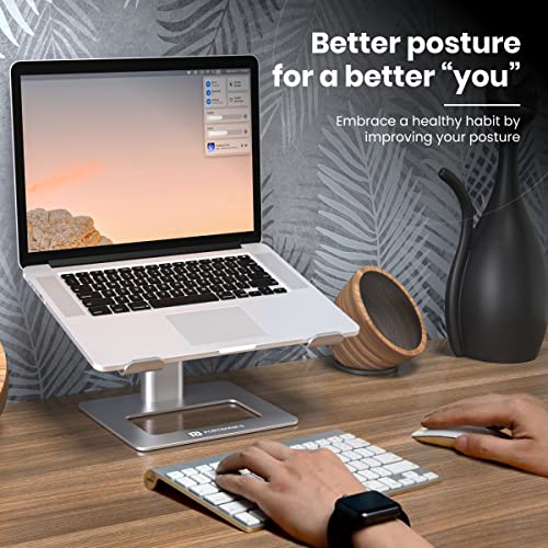 Image of Portronics My Buddy K5 Portable Laptop Tabletop Stand & Key2 Combo Multimedia USB Wireless Keyboard and Mouse Set with 2.4 GHz Wireless Technology, Soft & Silent Button, Compact Size (Grey)