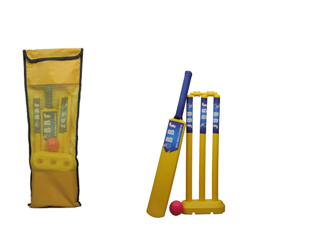 Big BRO Fitness Plastic Cricket Set, Cricket kit, Full Size Stump Set