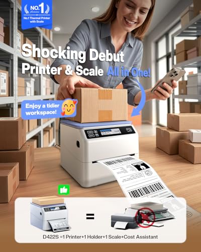 Phomemo Bluetooth Shipping Label Printer 4x6 with Scale - image 2