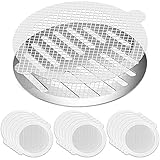 30 Pack Disposable Hair Catcher Ranekie Disposable Shower Drain Hair Catcher Mesh Stickers Screen Hair Catchers Shower Drain Screen Bathtub Drain for Kitchen Bathroom