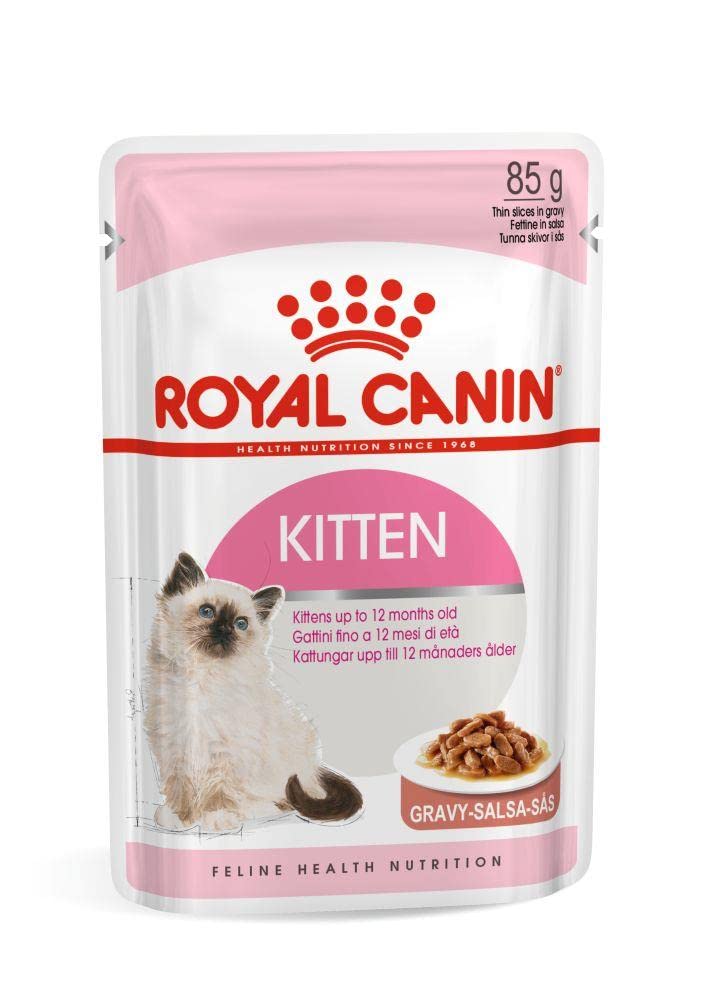 Royal Canin Kitten in Gravy Wet Food 85g (Pack of 48)