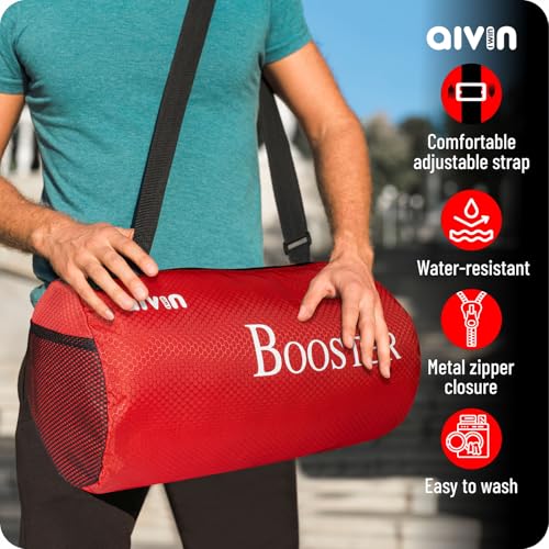 Image of Aivin Booster Multipurpose Gym Bag | Gym Bags | Adjustable Shoulder Bag for Men |Duffle Gym Bags for Men | Fitness Bag | Carry Bags | Sports & Travel Bag | Sports Kit | Duffle Bags Travel