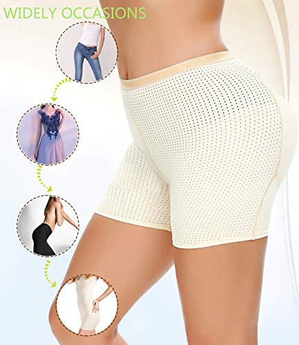 Image of NINGMI Womens Butt Lifter Seamless Hip Enhancer Underwear Booty Pads Shaper Boyshorts