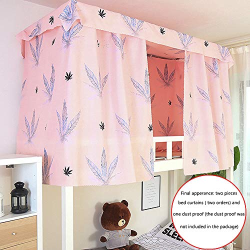 Heidi Hyacinth Bed Canopy Single Sleeper Bunk Bed Curtain Student Dormitory Blackout Cloth