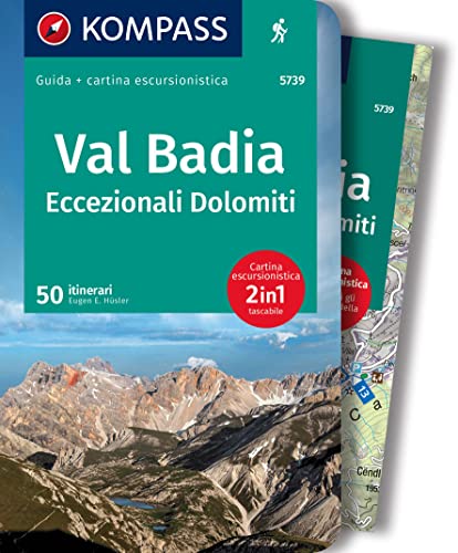 KOMPASS guida escursionistica Val Badia, Eccezionali Dolomiti, 50 itinerari: cartina escursionistica, Download gratuito dei dati GPX: 5739