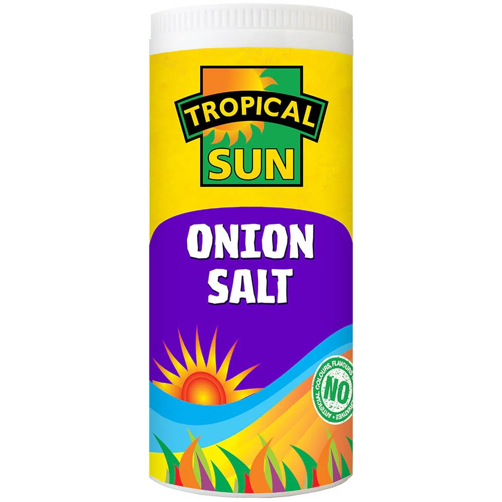 Tropical Sun Onion Salt – Tangy Onion Flavoured Seasoning for Cooking & Chips – 100g