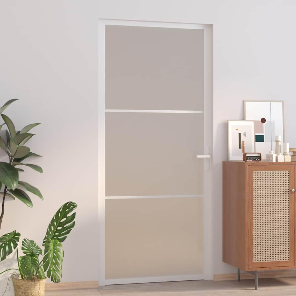 Porta interna 93 x 201,5 cm, porta in vetro in alluminio e vetro