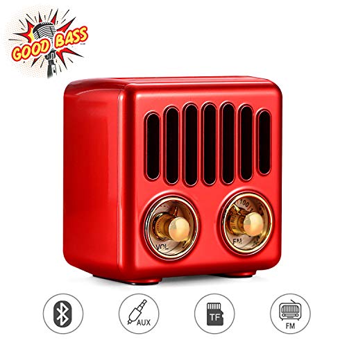Vintage Radio, Retro Bluetooth Speaker, Greadio FM Radio with Bluetooth 4.2, Old Fashioned