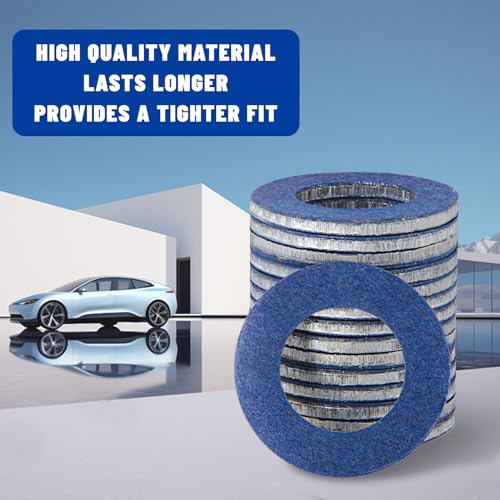 Image of 30pcs 12mm Aluminum Oil Drain Plug Washer Oil Plug Gasket Crush Washer Premium Seal Replaces for OEM 90430-12031 Toyota /Lexus /Scion Oil Drain Plug Gaskets
