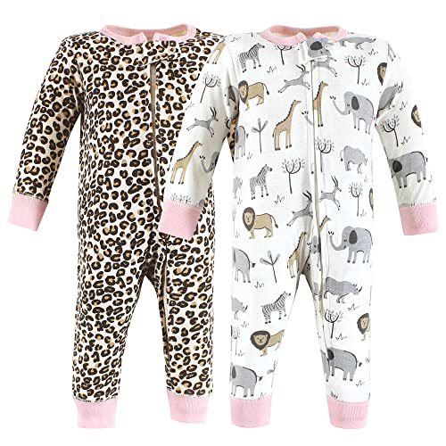 Image of Hudson Baby Baby Cotton Union Suit, 3 Pack