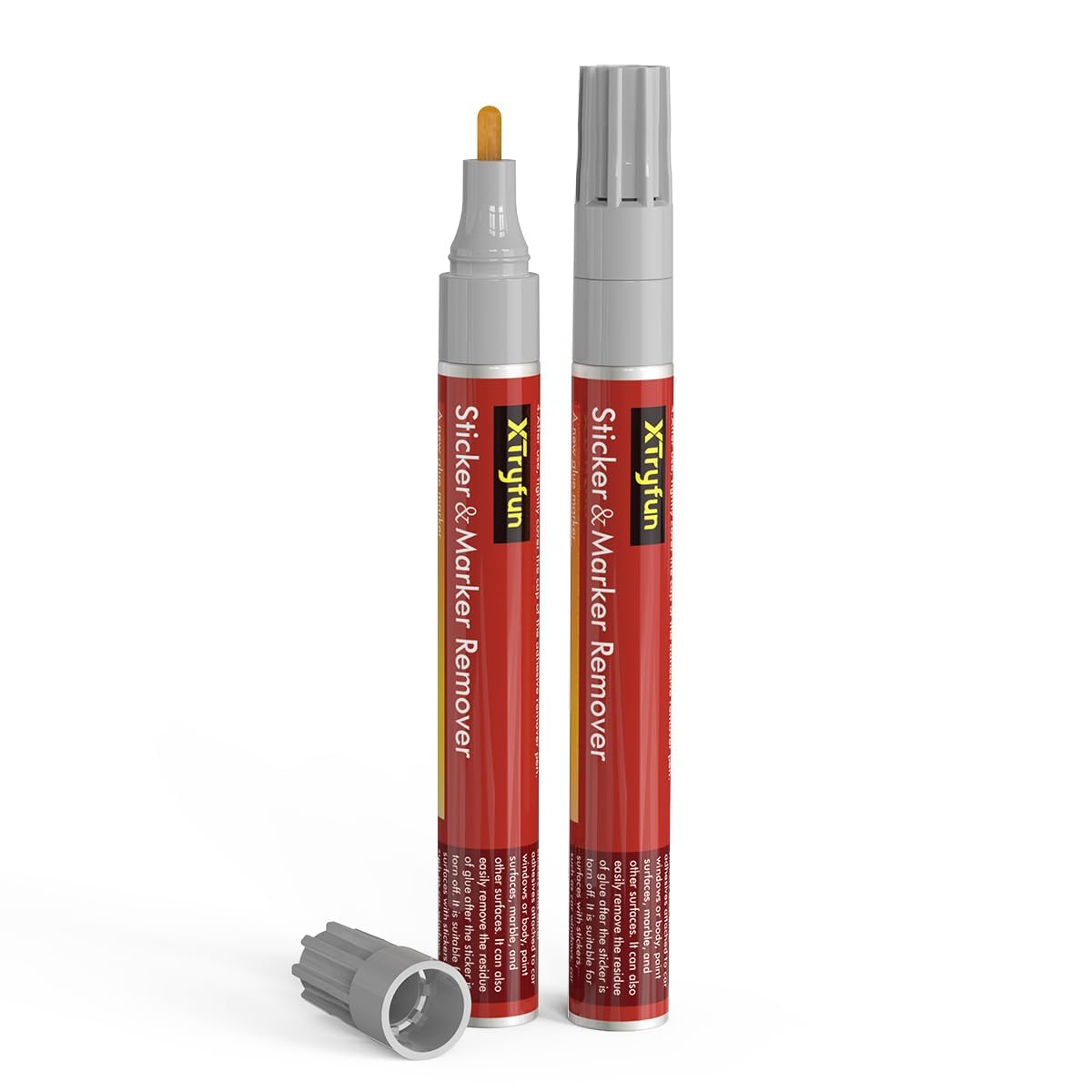 XTryfun Adhesive Remover, Multi-Surface Safe Sticker Marker Remover Pen, Rapid Safely Removes Stickers, Glue, Decals, Label, Tape, Sticky Residues and