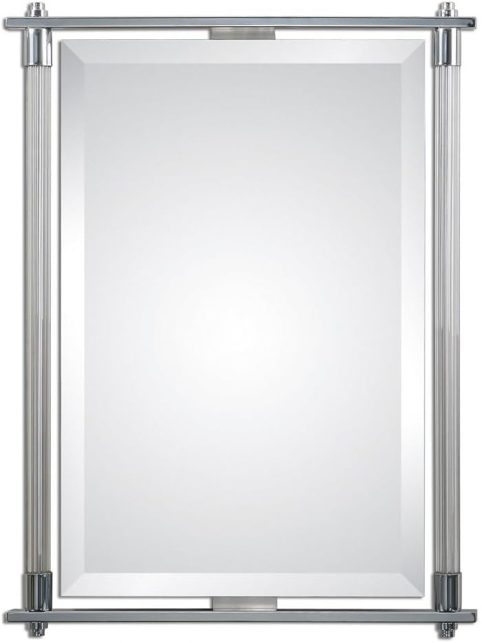 Uttermost Adara 26" x 36" Chrome Vanity Mirror