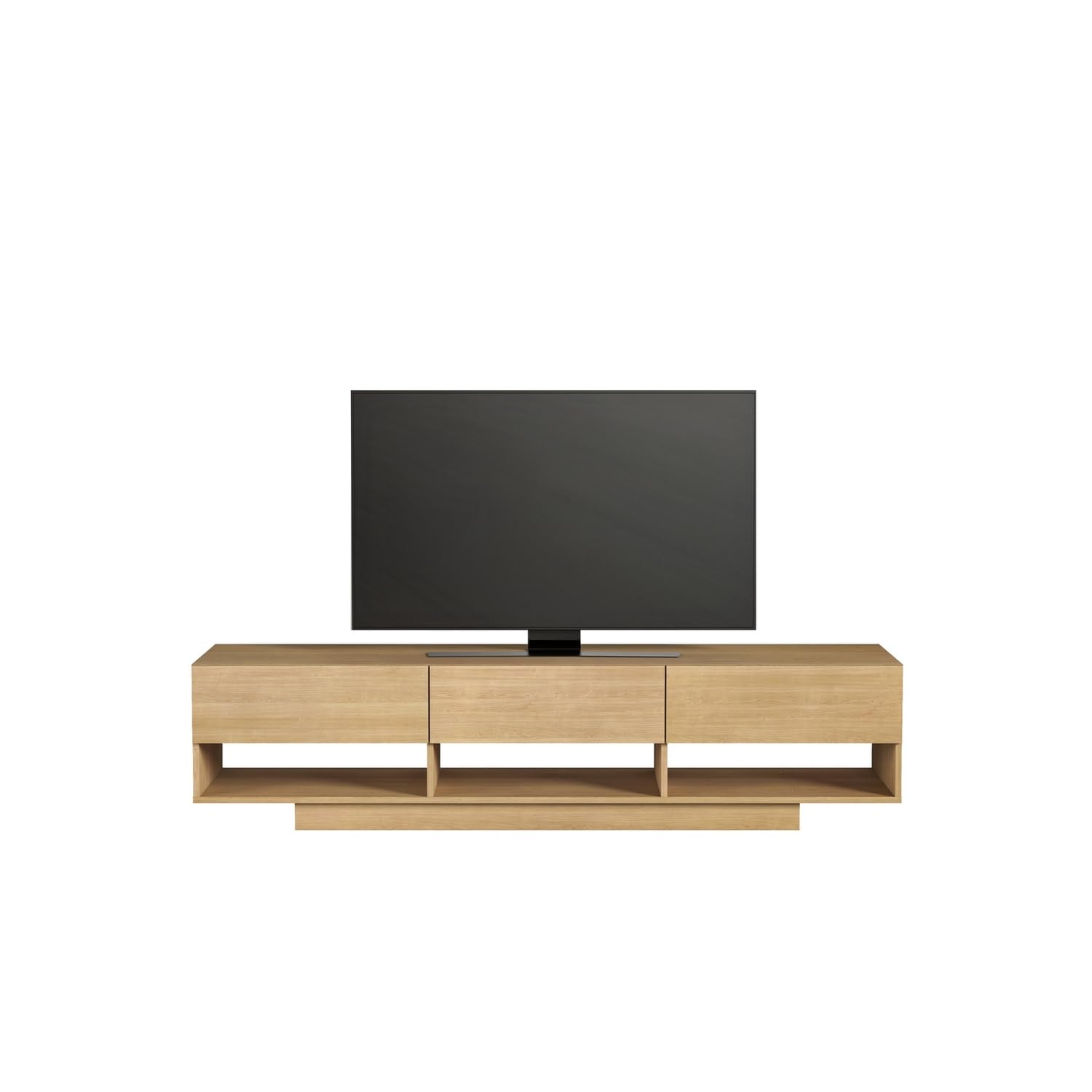 Nexera 105483 72-Inch Tv Stand with 3-Drawers, Golden Maple