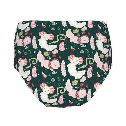 Cute Summer Kawaii Axolotl Girls' Underwear Soft Cotton Little Girls Panties Comfort Briefs2