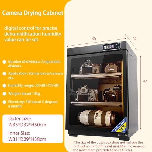 Generic カメラドライキャビネット、50Lデジタルコントロールカメラレンズ除湿機 の商品画像 1