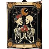 Photo Gallery amepay the lovers - coperta con scheletro dei tarocchi, regalo per donne e ragazze, stile gotico romantico, morbida, comoda, leggera, per casa, halloween, divano, letto, divano, design celestiale, 127 Photo Gallery amepay the lovers - coperta con scheletro dei tarocchi, regalo per donne e ragazze, stile gotico romantico, morbida, comoda, leggera, per casa, halloween, divano, letto, divano, design celestiale, 127