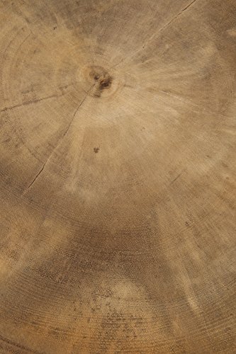 East at Main Mara Brown Round Solid Wood Teak Accent Table, Side Table, Nightstand (22x22x22) - Image 4