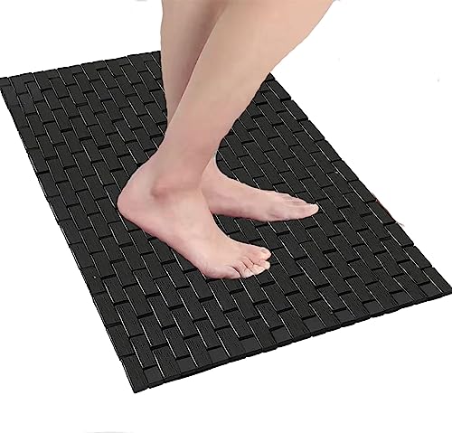 CHILL HOUSE Tapis de Douche antidérapant - Tapis de Bain en Bambou antidérapant - Tapis de Bain en Bois - Plateau de Douche en Bois - Tapis de Baignoire...