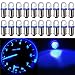 cciyu 20 Pack Blue BA9S 57 Bayonet LED Bulb Gauge Cluster Instrument Panel Light Lamp