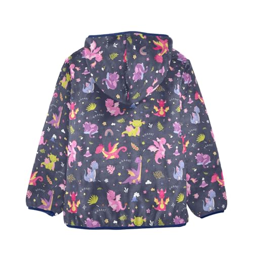 Boys' Fleece Hoody Jacket Zip Up Coat Warm Fall Winter Plush Jacket Cute Dragon Long Sleeve Outerwear2