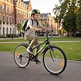 Actionbikes Kinderfahrrad Arrow - 20 24 Zoll - Kinder Fahrrad für Mädchen und Jungen - Von 6-12 Jahren - 6 Gänge - V-Brake Bremse - Schutzblech v. und h. - Fahrräder - Kinderrad (Schwarz Grün 24 Zoll)