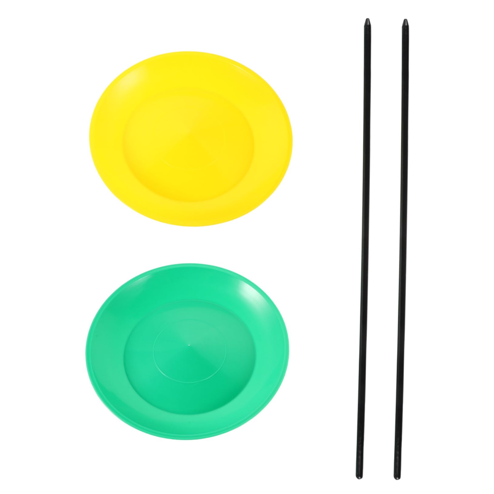 Gogogmee Juggling Toys Set for Boys and Girls 2pcs Juggling Sticks and Plates Spinning Plate Stick for Beginners Skill Development Toy