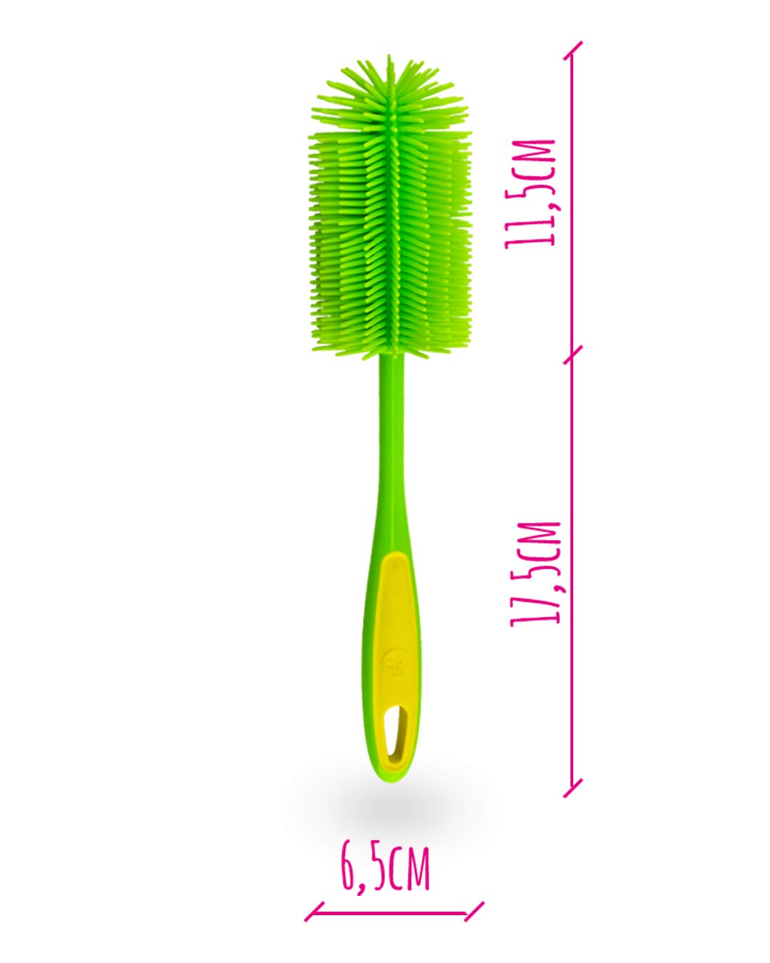 Kochblume Silikon Spülbürste | Premium-Silikon & BPA frei| Hitzebeständig | Spülmaschinenfest | Für Töpfe, Pfannen, Gläser & Geschirr | Farbe: anthrazit