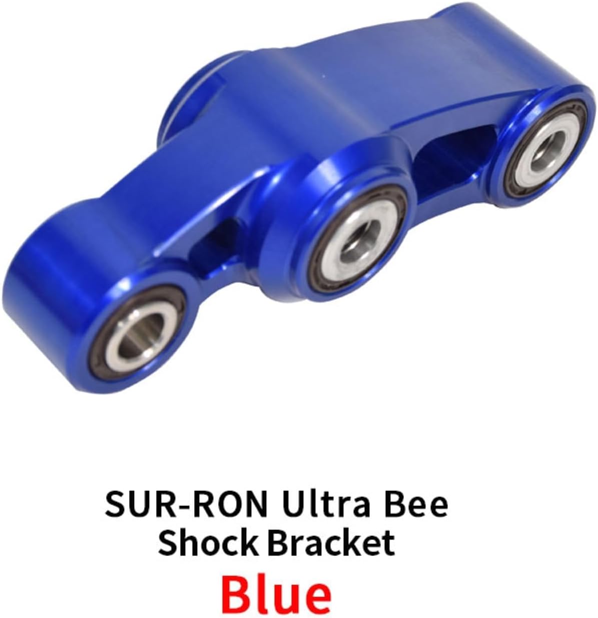 Blue 7075 Aluminum Rear Shock Cradle and Glossy Carbon Fiber Pattern Front Fender Kit for Surron Ultra Bee,Off-Road Dirt Bike Accessories