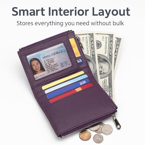 Personalize Joyfullygo Wallets for Women, Custom Unisex Pebble Leather Wallet for Name, Coin Card Holder with Rfid Anti-Theft Protection Waterproof4