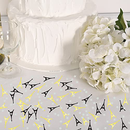 Beistle Eiffel Tower Confetti Table Decoration International Paris French Theme Party Supplies, One Size, Black/Gold/Silver #TOP3