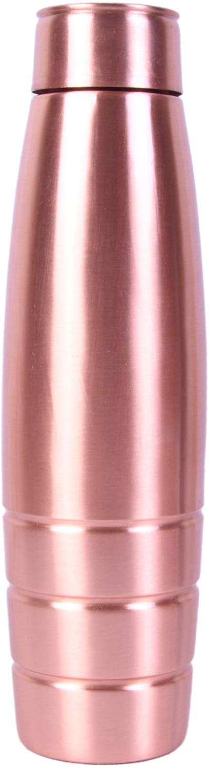 AC ANAND CRAFTS Matt Finish with Lacquer Coated Durable Water Copper Bottle 1000 ml