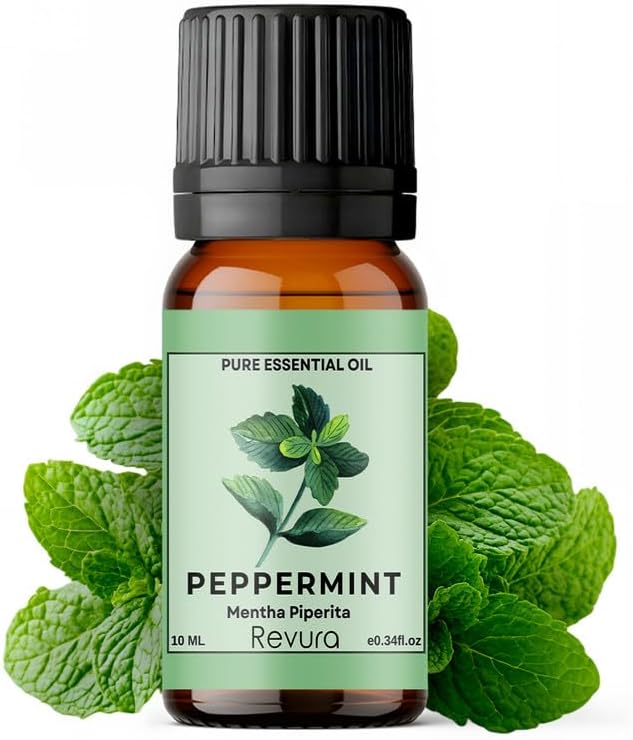 Peppermint Essential Oil 10ml – Pure Peppermint Oil for Hair & Skin Care, Strong Mint Oil for Diffuser, Home & Spider/Ant Repellent