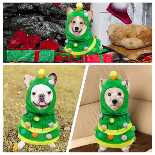 Disfraz de árbol de Navidad para perros tamaño mediano miniatura 7