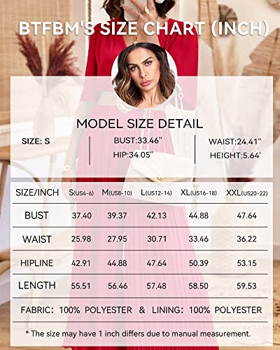 Btfbm Women Chiffon Wrap V Neck Summer Jumpsuit Spring Mesh Half Sleeve Elastic Waist Pleated Wide Leg Long Pants Romper(Solid Red, Small) #TOP4