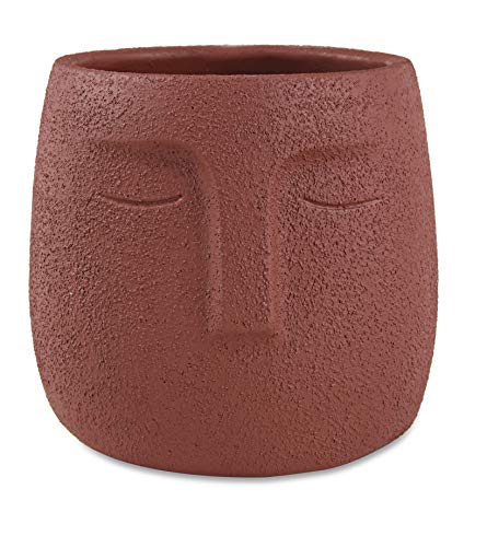 CACHEPOT MARROM EM CIMENTO, M ART