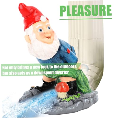 Statue descente amusante gnomes drôles | Extensions gouttière bloc éclaboussures