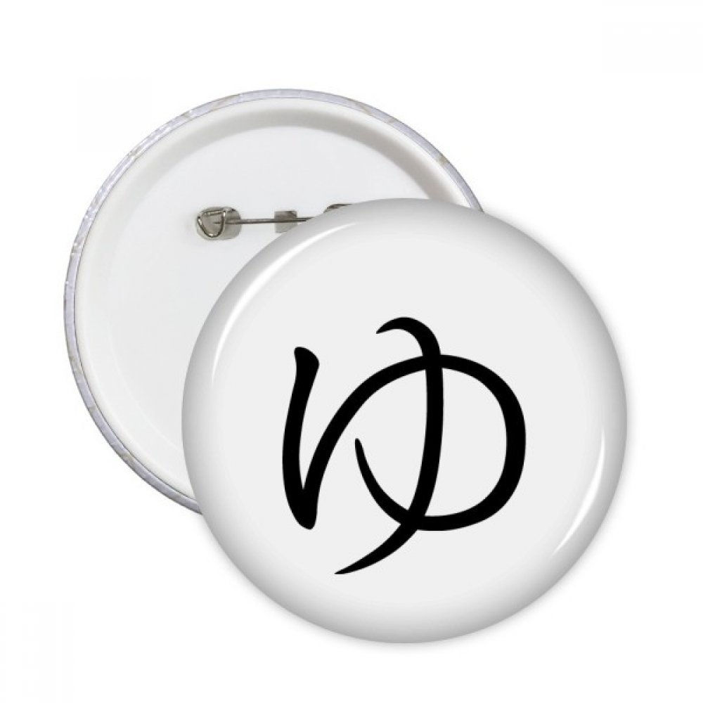 Pins Katakana japonais YU badge décoratif de précision pour textile