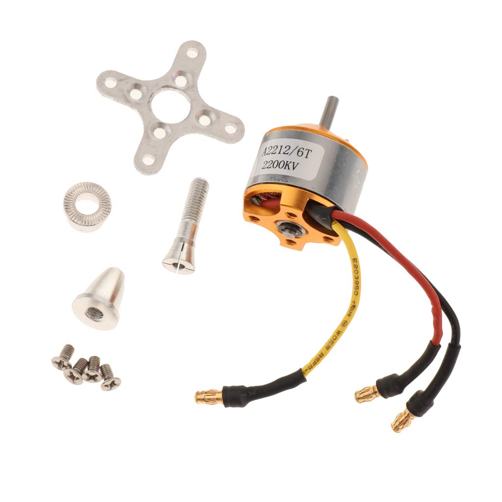 Flameer A2212 / 6T 2200KV Brushless Motor Outrunner Motor for RC Airplane Multicopter Quadcopter