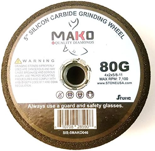 4" Green Silicon Carbide Grinding Stone by Mako 80 grit