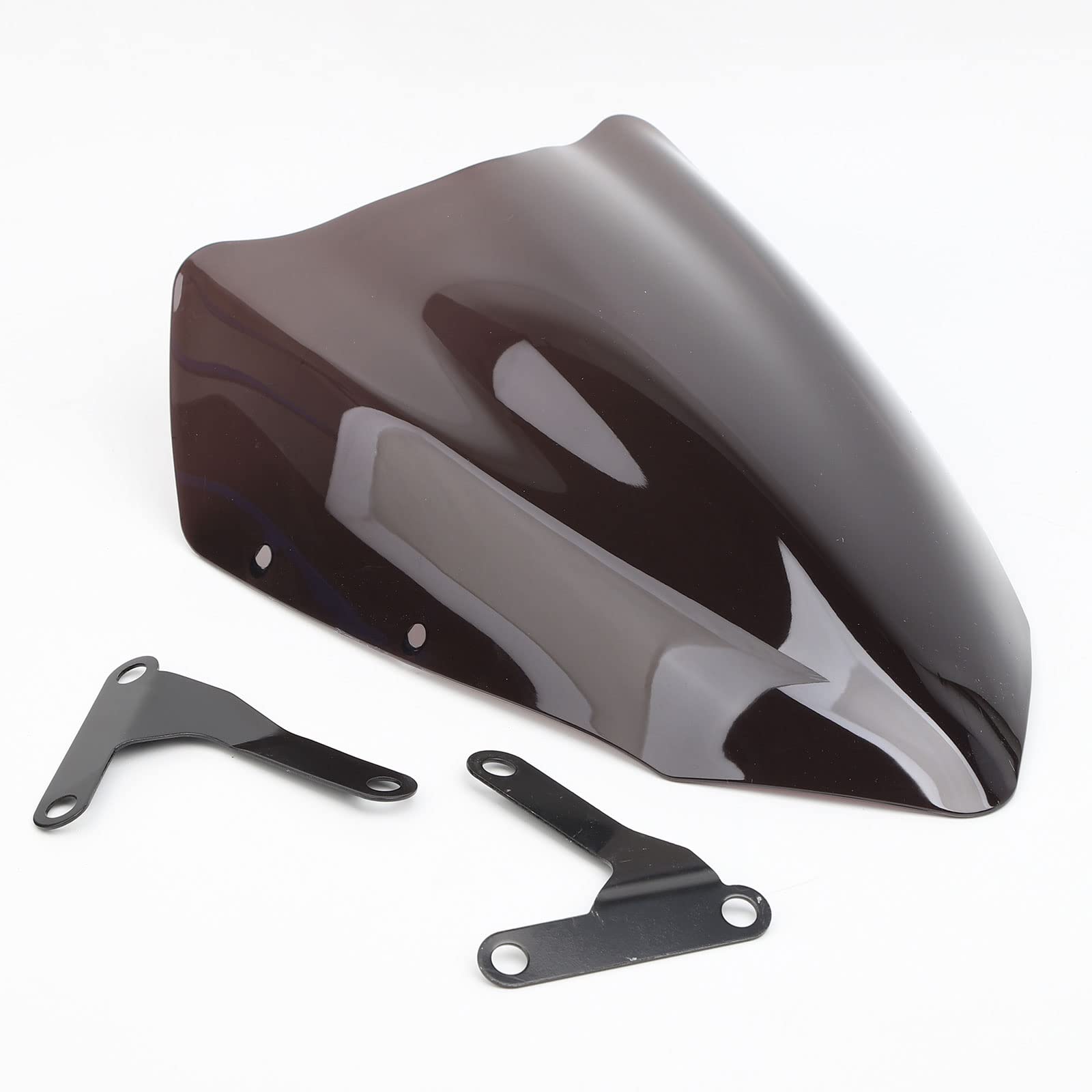 Black Smoke Motorcycle ABS Windshield Windscreen with Mounting Brackets & Screws Fit for Honda Grom MSX125 2013-2016 Front Fairing Wind Deflector