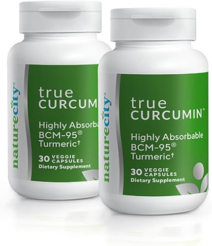 True-Curcumin - Suplemento de cúrcuma Cápsulas de cúrcuma sin OMG de 500 mg de cúrcuma Hasta un 700% de aumento en la absorción (suministro de 60
