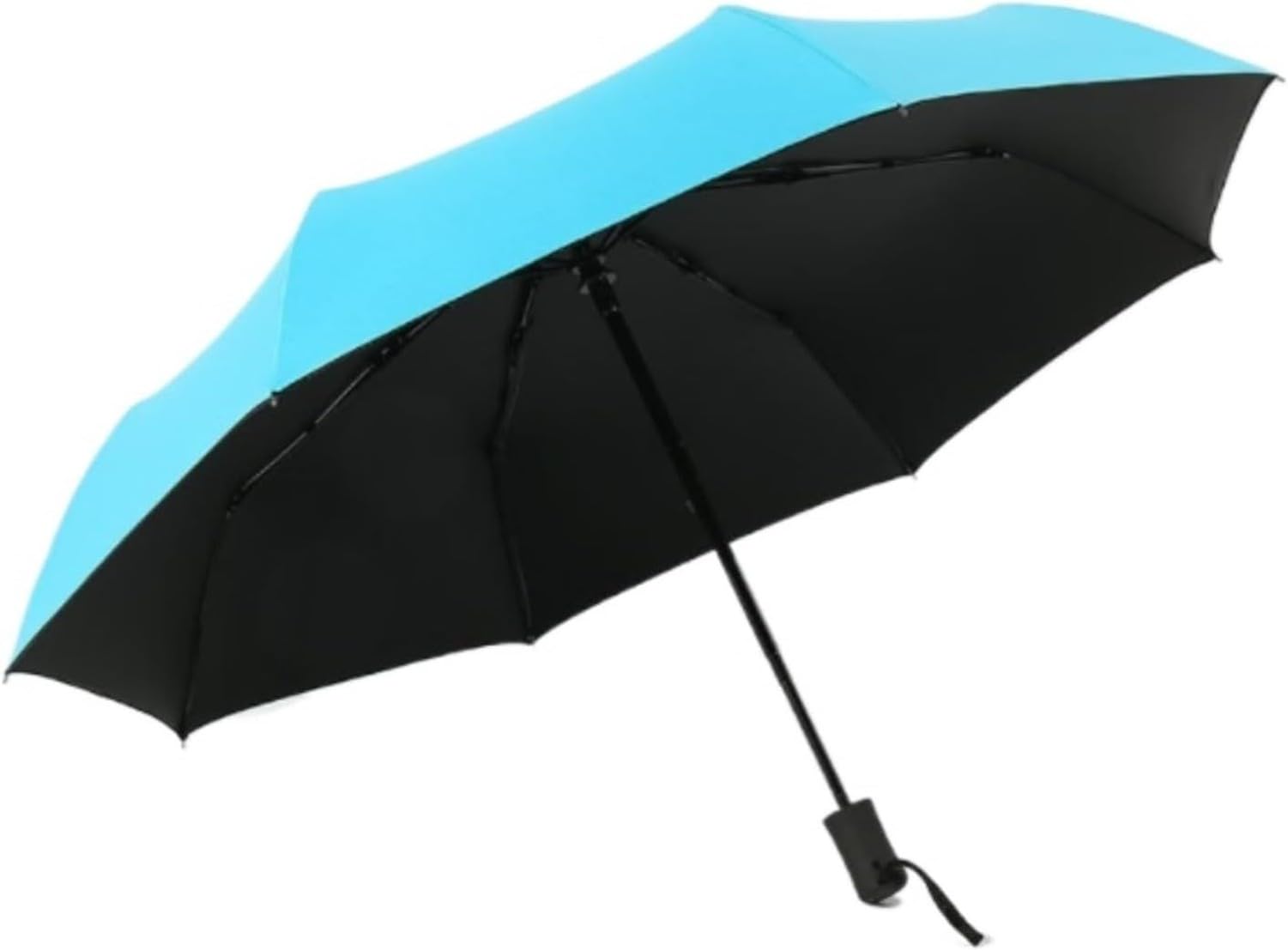 AIEIJJH Travel Umbrellas Folding Small Portable Rain Umbrella for Women Lightweight Durable Carry Bag Anti-UV Compact Travel Umbrella for Rainy and Sunny Days, Blue, a