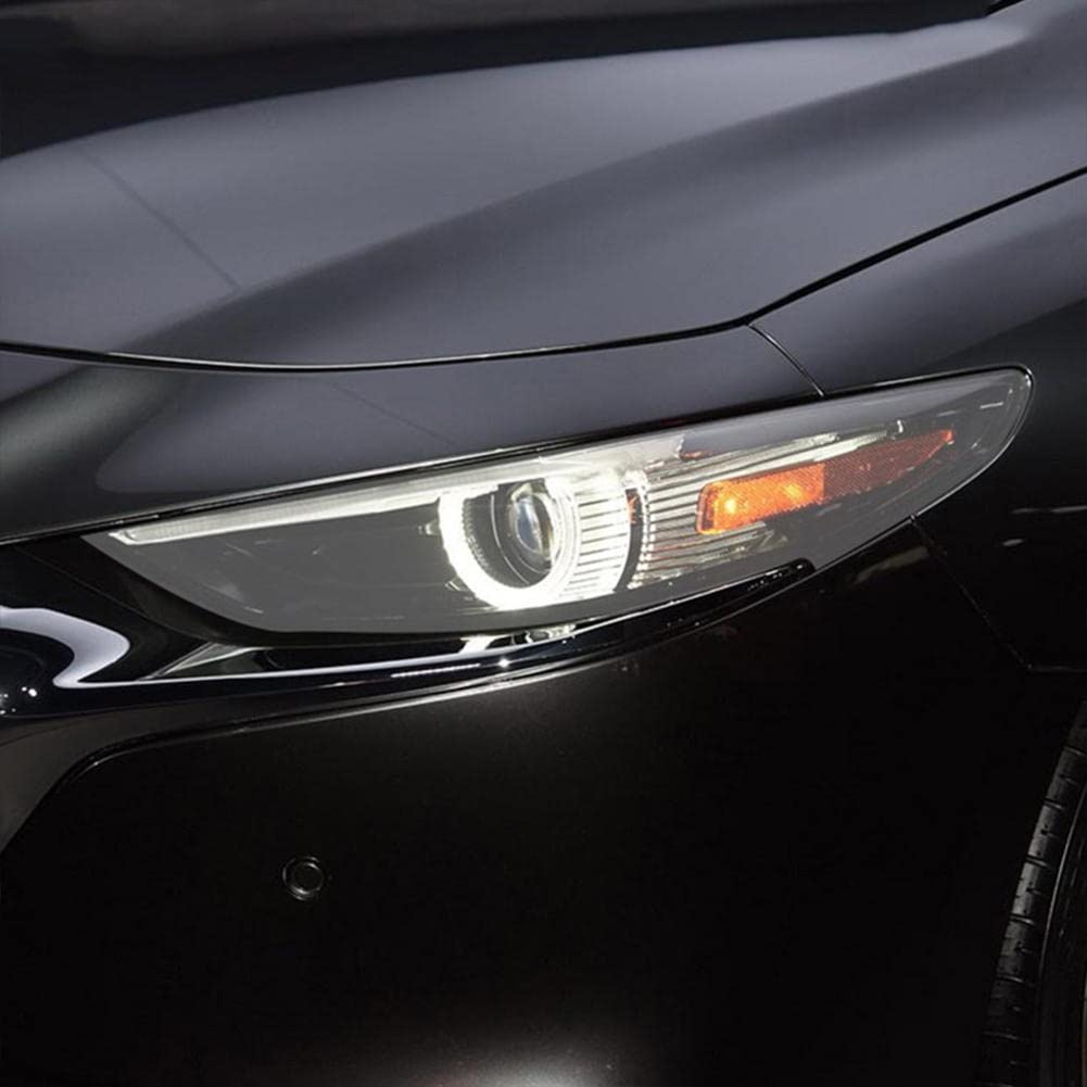 2 Pezzi Auto Faro Tinta Nero Pellicola Protettiva Vinile Protezione Adesivo TPU Trasparente, per Mazda 3 BP 2019 2020- Accessori