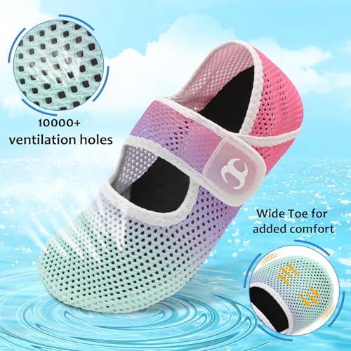 Image of Water Shoes for Women Men Barefoot Beach Swim Aqua Socks Summer Wide Slides Sandals Quick Dry Pool River Sea Sock Shoes