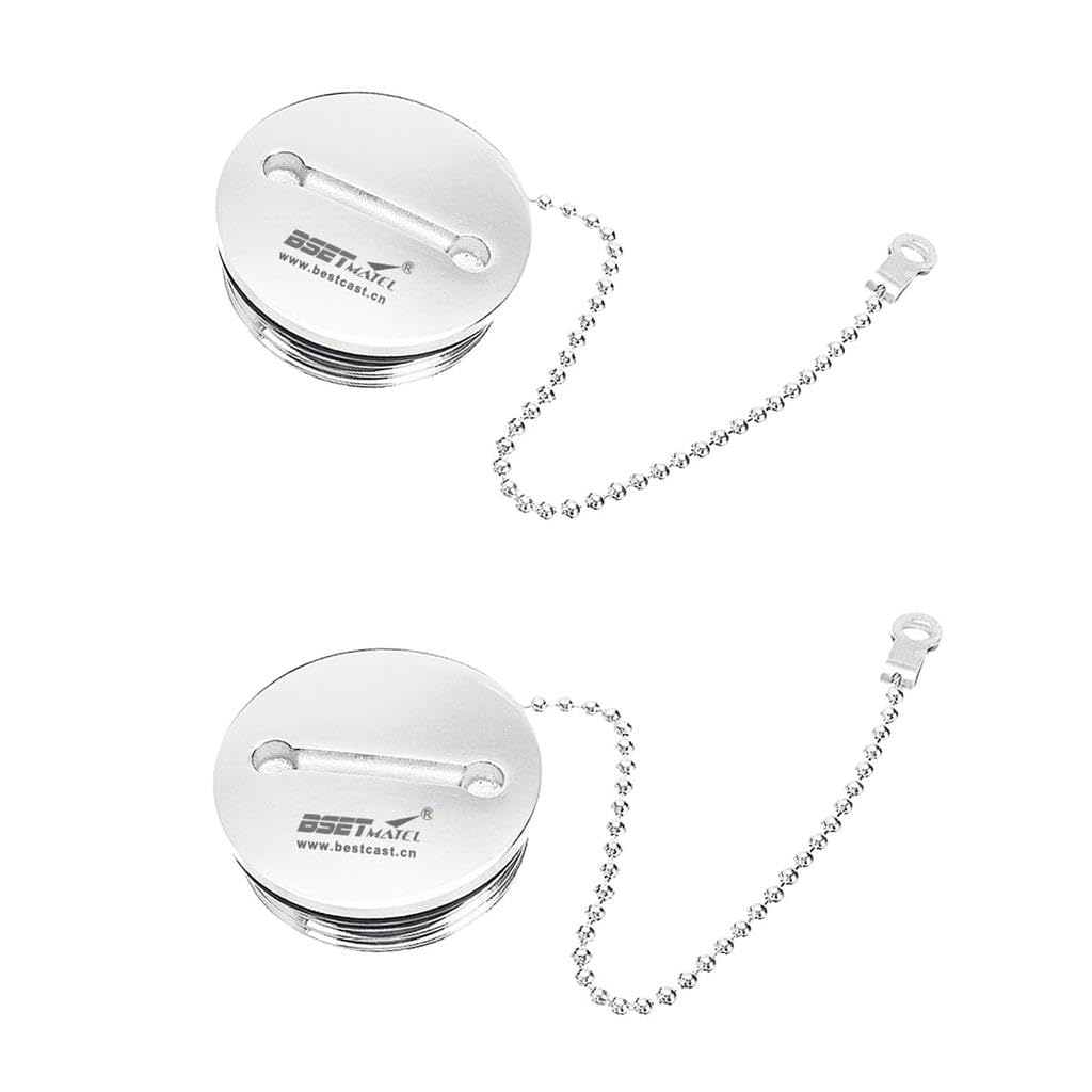 The Style Sutra 2x Stainless Steel Marine 45mm Boat Deck Fill Cap for Chain Fuel Water Gas|Motors | Parts & Accessories | Boat Parts |2X Boat Marine Deck Fill Filler +Chain-image-47